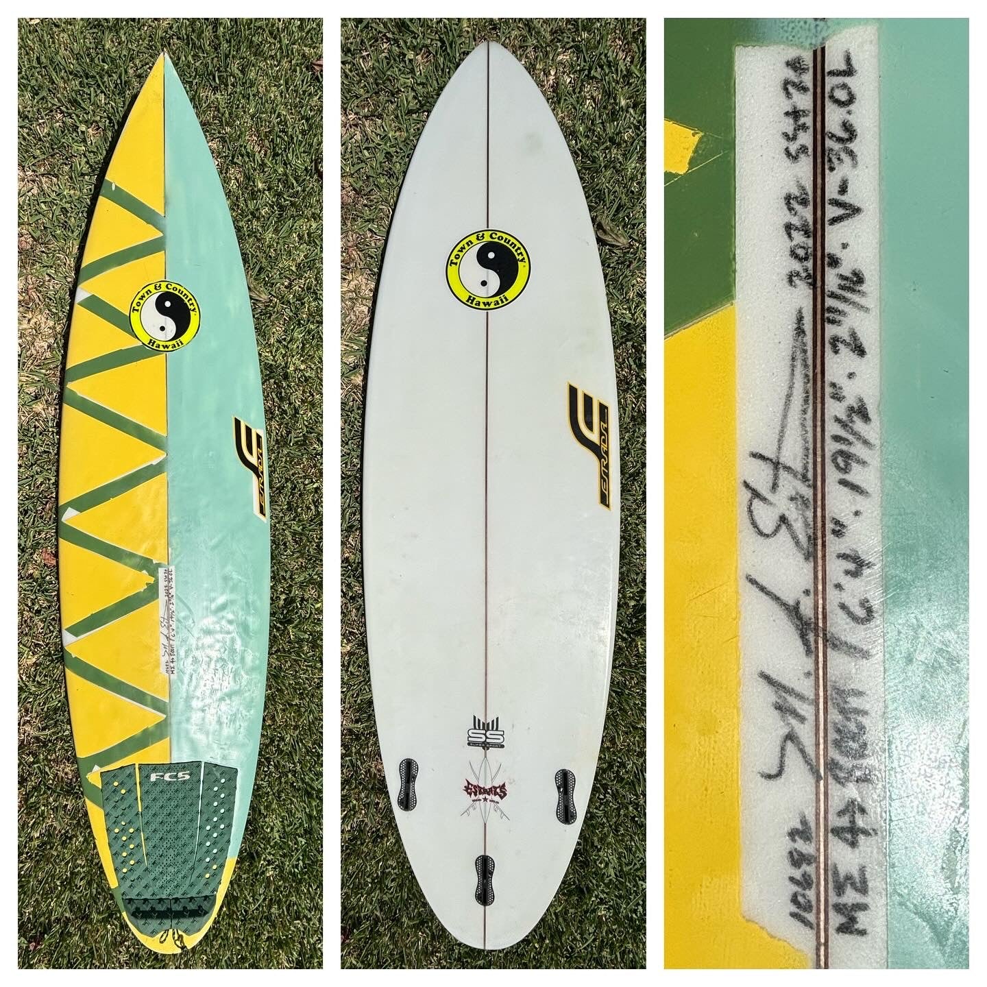 Town and Country Estrada Surfboards SS Used Surfboard God Conditions 6’4” X 19’1/2 X 2’11/16 X 36L