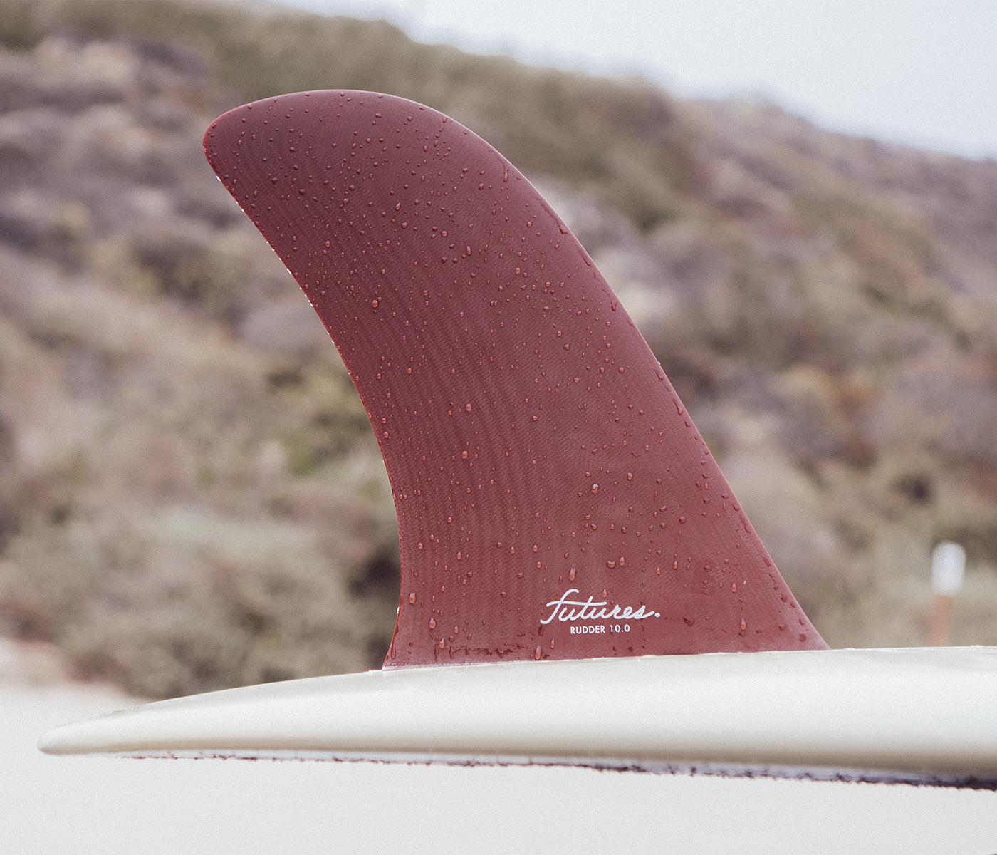 Rudder 10" Single Fin / X-Large Longboard / Pivot Template