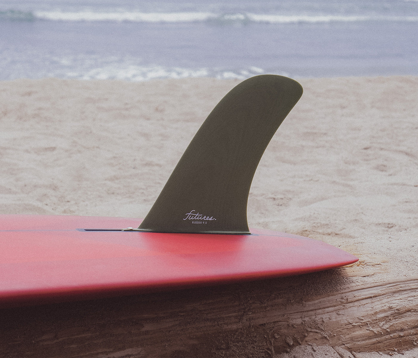Rudder 9" Single Fin / X-Large Longboard / Pivot Template