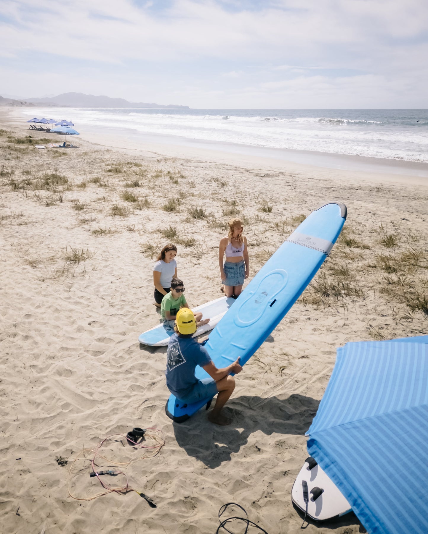 Exclusive Surf Lesson Tour Round Trip Transport on 4x4 Toyota Tacoma Vehicle.
