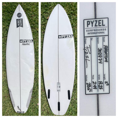 Pyzel Surfboards Phantom Used Surfboard 5.9" x 19.25" x 2.44"x 28.6L